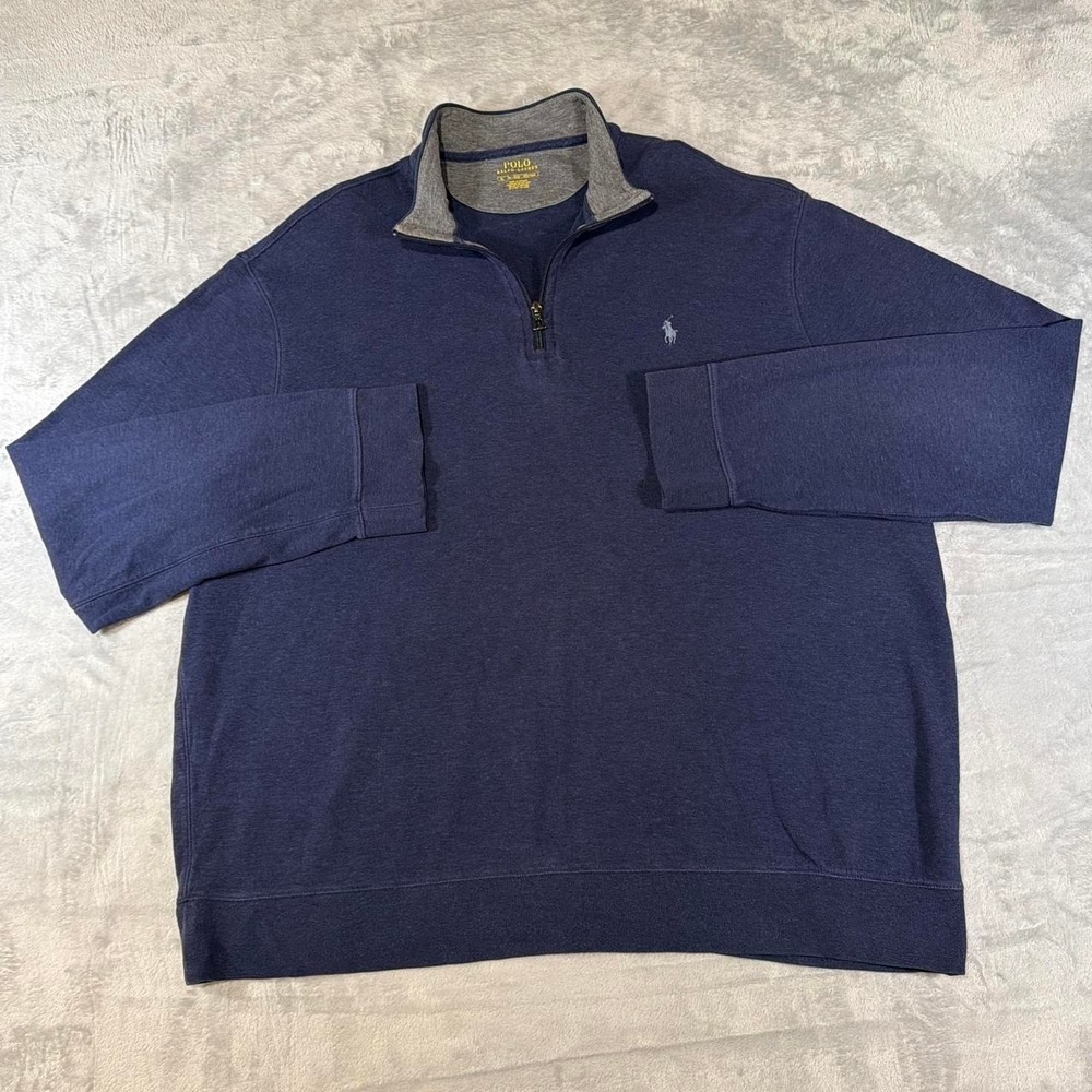 Polo Ralph Lauren Quarter Zip Pullover | Navy | XL